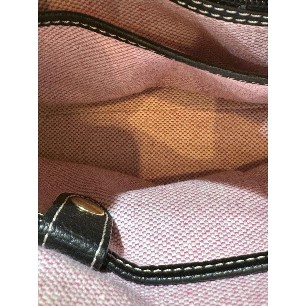 Dooney & Bourke Black Leather Satchel Crossbody Purse Gold Hardware - Picture 9 of 14